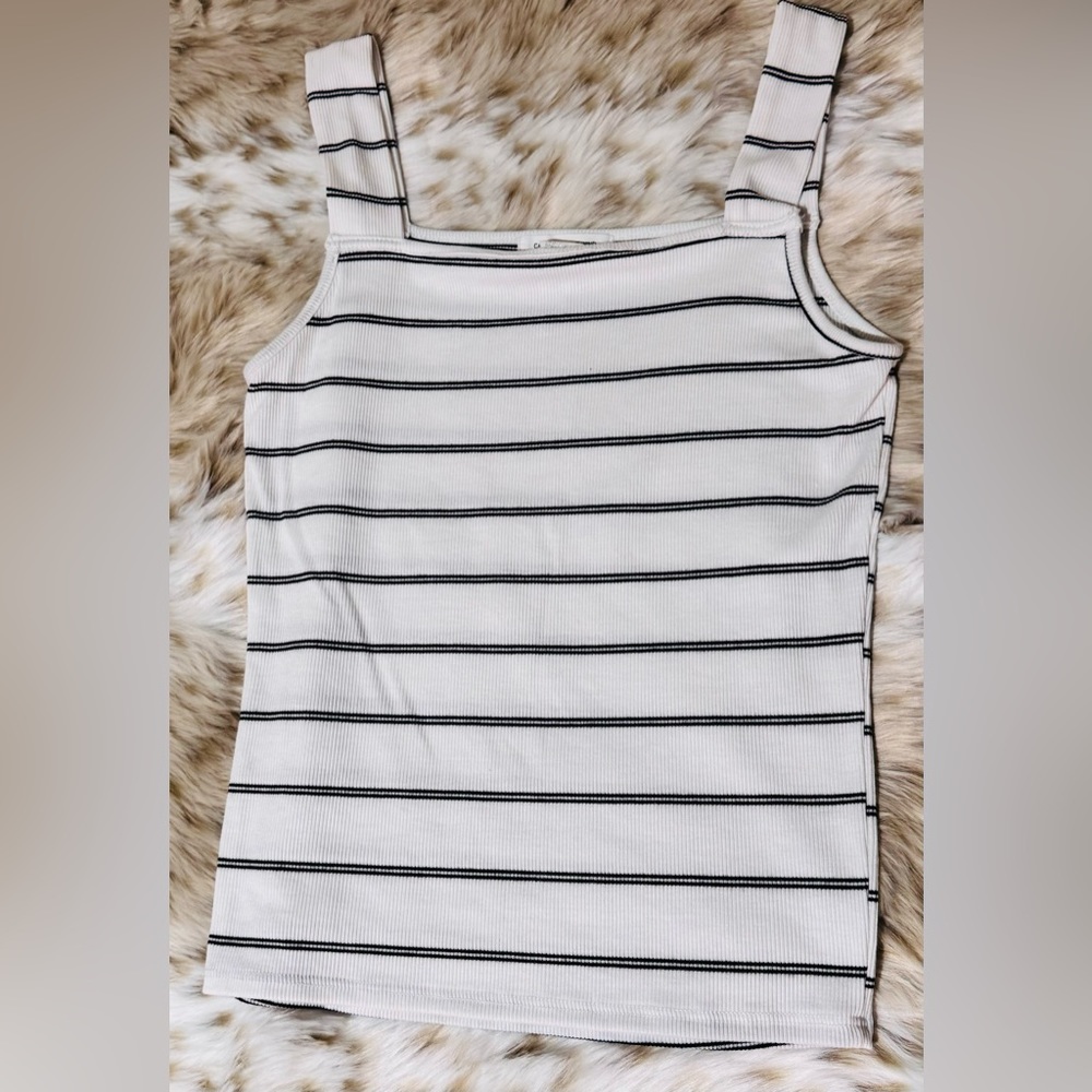 CAUTION TO THE WIND STRIPED TANK - Picture 1 of 2